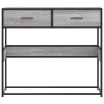 vidaXL Măsuță consolă, gri sonoma, 90x35x80 cm, lemn prelucrat vidaXL Măsuță consolă, gri sonoma, 90x35x80 cm, lemn prelucrat
