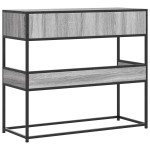 vidaXL Măsuță consolă, gri sonoma, 90x35x80 cm, lemn prelucrat vidaXL Măsuță consolă, gri sonoma, 90x35x80 cm, lemn prelucrat