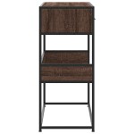 vidaXL Măsuță consolă, stejar maro, 90x35x80 cm, lemn prelucrat vidaXL Măsuță consolă, stejar maro, 90x35x80 cm, lemn prelucrat