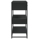 vidaXL Măsuță consolă, negru, 90x35x80 cm, lemn prelucrat vidaXL Măsuță consolă, negru, 90x35x80 cm, lemn prelucrat