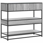 vidaXL Măsuță consolă, gri sonoma, 90x35x80 cm, lemn prelucrat vidaXL Măsuță consolă, gri sonoma, 90x35x80 cm, lemn prelucrat