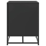 vidaXL Bancă de pantofi neagră 84x40x53,5 cm lemn și metal prelucrat vidaXL Bancă de pantofi neagră 84x40x53,5 cm lemn și metal prelucrat