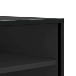 vidaXL Bancă de pantofi neagră 84x40x53,5 cm lemn și metal prelucrat vidaXL Bancă de pantofi neagră 84x40x53,5 cm lemn și metal prelucrat