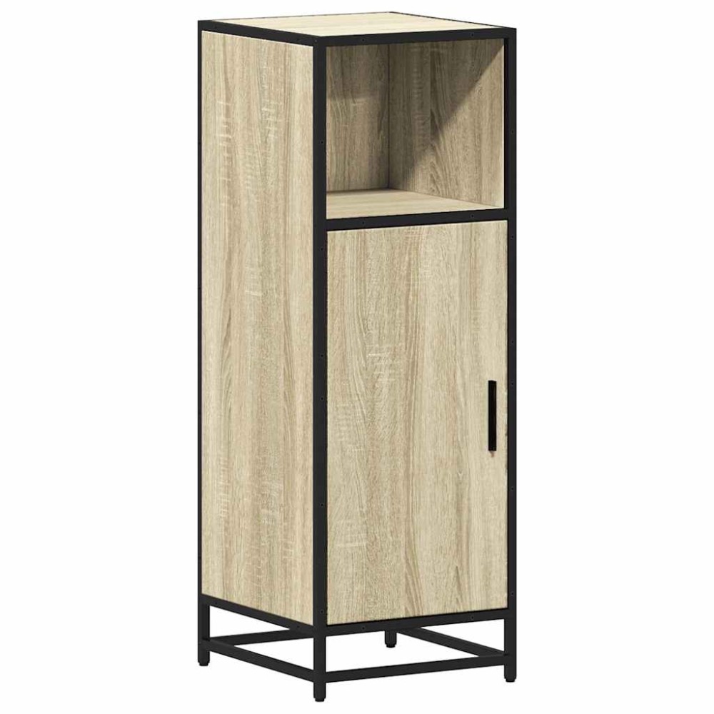 vidaXL Dulap de baie, stejar sonoma, 35x37,5x100 cm, lemn prelucrat