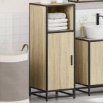 vidaXL Dulap de baie, stejar sonoma, 35x37,5x100 cm, lemn prelucrat vidaXL Dulap de baie, stejar sonoma, 35x37,5x100 cm, lemn prelucrat