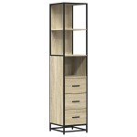 vidaXL Dulap de baie, stejar sonoma, 35x37,5x166 cm, lemn prelucrat vidaXL Dulap de baie, stejar sonoma, 35x37,5x166 cm, lemn prelucrat