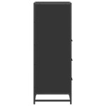 vidaXL Dulap de baie negru 35x37,5x100 cm lemn prelucrat