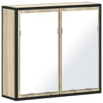 vidaXL Dulap baie cu oglindă stejar sonoma 65x20x60 cm lemn compozit vidaXL Dulap baie cu oglindă stejar sonoma 65x20x60 cm lemn compozit