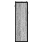 vidaXL Dulap de baie cu oglindă gri sonoma 65x20x60 cm lemn compozit vidaXL Dulap de baie cu oglindă gri sonoma 65x20x60 cm lemn compozit