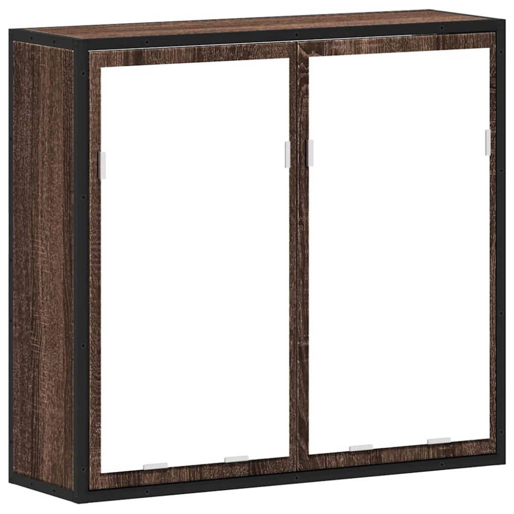 vidaXL Dulap de baie cu oglindă stejar maro 65x20x60 cm lemn compozit