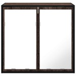 vidaXL Dulap de baie cu oglindă stejar maro 65x20x60 cm lemn compozit vidaXL Dulap de baie cu oglindă stejar maro 65x20x60 cm lemn compozit