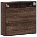 vidaXL Dulap de baie cu oglindă stejar maro 65x20x60 cm lemn compozit vidaXL Dulap de baie cu oglindă stejar maro 65x20x60 cm lemn compozit