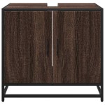vidaXL Dulap pentru chiuvetă de baie stejar maro 65x33x60 cm lemn vidaXL Dulap pentru chiuvetă de baie stejar maro 65x33x60 cm lemn