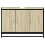 vidaXL Dulap pentru chiuveta de baie stejar Sonoma 90x33x60 cm lemn vidaXL Dulap pentru chiuveta de baie stejar Sonoma 90x33x60 cm lemn
