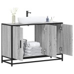 vidaXL Dulap pentru chiuvetă de baie gri Sonoma 90x33x60 cm lemn vidaXL Dulap pentru chiuvetă de baie gri Sonoma 90x33x60 cm lemn