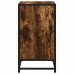 vidaXL Dulap pentru chiuvetă de baie stejar afumat 65x33x60 cm lemn vidaXL Dulap pentru chiuvetă de baie stejar afumat 65x33x60 cm lemn