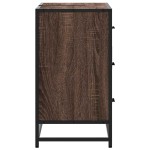 vidaXL Dulap chiuveta de baie, stejar maro, 80x33x60 cm, lemn compozit vidaXL Dulap chiuveta de baie, stejar maro, 80x33x60 cm, lemn compozit