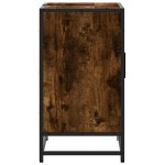 vidaXL Dulap pentru chiuvetă de baie stejar afumat 65x33x60 cm lemn vidaXL Dulap pentru chiuvetă de baie stejar afumat 65x33x60 cm lemn