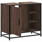 vidaXL Dulap pentru chiuvetă de baie stejar maro 65x33x60 cm lemn vidaXL Dulap pentru chiuvetă de baie stejar maro 65x33x60 cm lemn