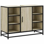 vidaXL Dulap chiuveta de baie, stejar sonoma, 80x33x60cm lemn compozit