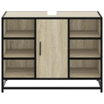 vidaXL Dulap chiuveta de baie, stejar sonoma, 80x33x60cm lemn compozit