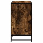 vidaXL Dulap chiuveta de baie stejar fumuriu 80x33x60 cm lemn compozit