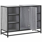 vidaXL Dulap chiuveta de baie, gri sonoma, 80x33x60 cm, lemn compozit vidaXL Dulap chiuveta de baie, gri sonoma, 80x33x60 cm, lemn compozit