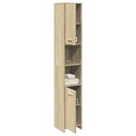 vidaXL Dulap de baie, stejar sonoma, 30x30x183,5 cm, PAL