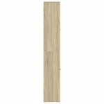 vidaXL Dulap de baie, stejar sonoma, 30x30x183,5 cm, PAL