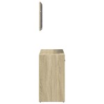 vidaXL Set mobilier de baie, 2 piese, stejar sonoma, lemn prelucrat vidaXL Set mobilier de baie, 2 piese, stejar sonoma, lemn prelucrat