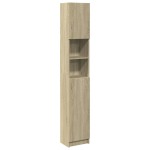 vidaXL Dulap de baie, stejar Sonoma, 32x25,5x190 cm, PAL vidaXL Dulap de baie, stejar Sonoma, 32x25,5x190 cm, PAL