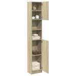 vidaXL Dulap de baie, stejar Sonoma, 32x25,5x190 cm, PAL vidaXL Dulap de baie, stejar Sonoma, 32x25,5x190 cm, PAL