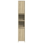 vidaXL Dulap de baie, stejar sonoma, 30x30x183,5 cm, PAL