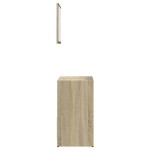 vidaXL Set mobilier de baie, 2 piese, stejar sonoma, lemn prelucrat vidaXL Set mobilier de baie, 2 piese, stejar sonoma, lemn prelucrat