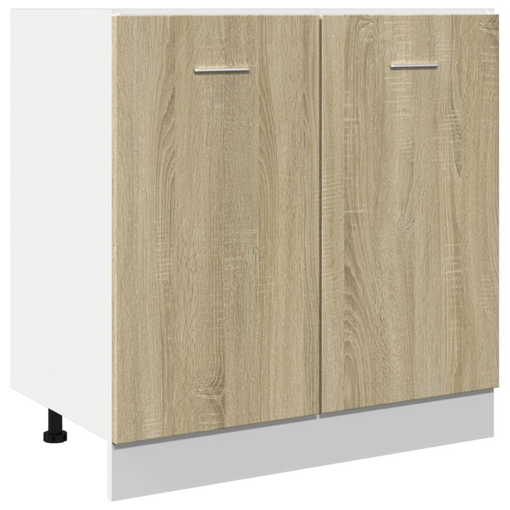 vidaXL Dulap inferior “Lyon”, stejar sonoma, 80x46x81,5 cm