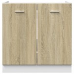 vidaXL Dulap inferior “Lyon”, stejar sonoma, 80x46x81,5 cm