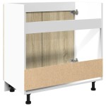 vidaXL Dulap inferior “Lyon”, stejar sonoma, 80x46x81,5 cm