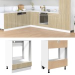 vidaXL Dulap pentru cuptor, stejar Sonoma, 60 x 46 x 81,5 cm, PAL vidaXL Dulap pentru cuptor, stejar Sonoma, 60 x 46 x 81,5 cm, PAL
