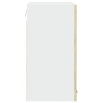 vidaXL Dulap de sticlă suspendat “Lyon”, stejar sonoma, 80x31x60 cm vidaXL Dulap de sticlă suspendat “Lyon”, stejar sonoma, 80x31x60 cm