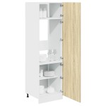 vidaXL Dulap pentru frigider “Lyon”, stejar Sonoma, 60 x 57 x 207 cm vidaXL Dulap pentru frigider “Lyon”, stejar Sonoma, 60 x 57 x 207 cm