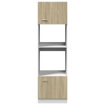 vidaXL Dulap cuptor microunde “Lyon”, stejar Sonoma, 60 x 57 x 207 cm vidaXL Dulap cuptor microunde “Lyon”, stejar Sonoma, 60 x 57 x 207 cm