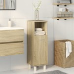 vidaXL Dulap de baie, stejar sonoma, 30,5x30x95 cm, lemn prelucrat vidaXL Dulap de baie, stejar sonoma, 30,5x30x95 cm, lemn prelucrat