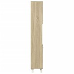 vidaXL Dulap de baie, stejar sonoma, 30,5x30x179 cm, lemn prelucrat