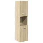vidaXL Dulap de baie, stejar sonoma, 30x30x130 cm, lemn prelucrat vidaXL Dulap de baie, stejar sonoma, 30x30x130 cm, lemn prelucrat