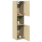 vidaXL Dulap de baie, stejar sonoma, 30x30x130 cm, lemn prelucrat vidaXL Dulap de baie, stejar sonoma, 30x30x130 cm, lemn prelucrat
