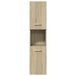 vidaXL Dulap de baie, stejar sonoma, 30x30x130 cm, lemn prelucrat vidaXL Dulap de baie, stejar sonoma, 30x30x130 cm, lemn prelucrat