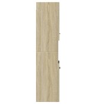 vidaXL Dulap de baie, stejar sonoma, 30x30x130 cm, lemn prelucrat vidaXL Dulap de baie, stejar sonoma, 30x30x130 cm, lemn prelucrat