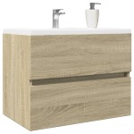 vidaXL Dulap de chiuvetă, stejar sonoma, 60 x 38,5 x 45 cm, PAL vidaXL Dulap de chiuvetă, stejar sonoma, 60 x 38,5 x 45 cm, PAL