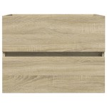 vidaXL Dulap de chiuvetă, stejar sonoma, 60 x 38,5 x 45 cm, PAL vidaXL Dulap de chiuvetă, stejar sonoma, 60 x 38,5 x 45 cm, PAL