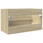 vidaXL Dulap de chiuvetă, stejar Sonoma, 80x38,5x45 cm, PAL vidaXL Dulap de chiuvetă, stejar Sonoma, 80x38,5x45 cm, PAL